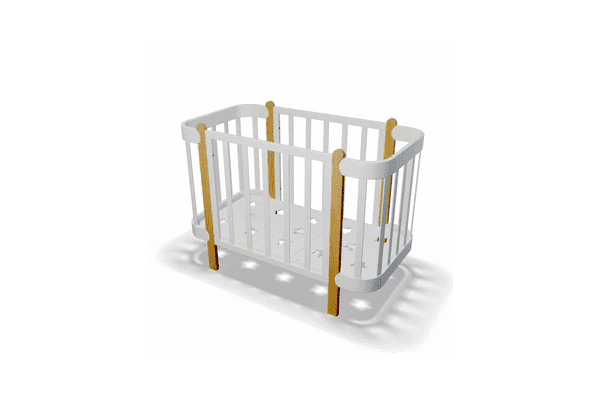 Ліжечко-колиска Ніка (біле-натуральне) - ЛьвівМаркет Ліжечко-колиска Ніка (біле-натуральне) - LvivMarket.net