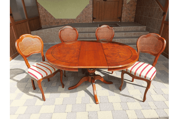 Стіл столовий, розкладний + 4 стільці (6798) - ЛьвівМаркет Стіл столовий, розкладний + 4 стільці (6798) - LvivMarket.net