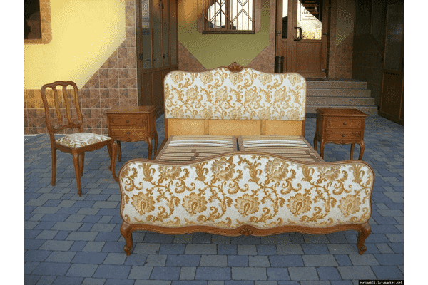 Ліжко  Луї + 2 тумбочки + крісло (4620) - LvivMarket.net