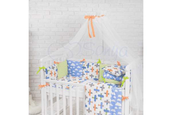 Комплект Маленька Соня Baby Design, літаки, без балдахіну - ЛьвівМаркет Комплект Маленька Соня Baby Design, літаки, без балдахіну - LvivMarket.net