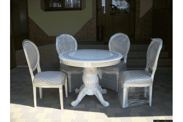 Стіл столовий, розкладний + 4 стільці (новий) (4404) - LvivMarket.net