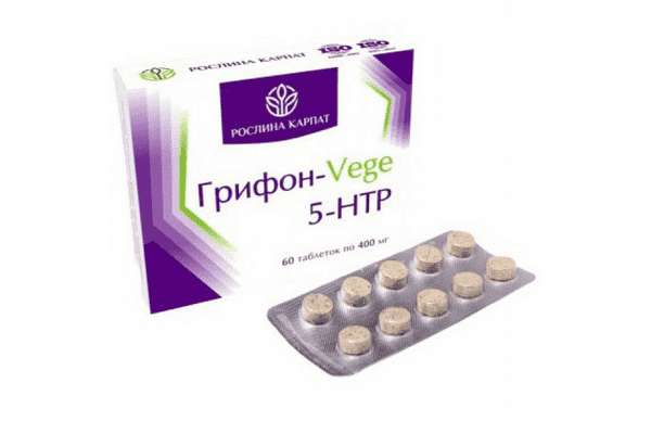Грифон-Vege 5 - HTP для зниження стресу та поліпшення настрою - ЛьвівМаркет Грифон-Vege 5 - HTP для зниження стресу та поліпшення настрою - LvivMarket.net