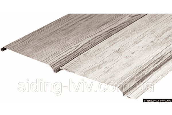 Металевий сайдинг біле дерево,панель дошка гладка фальш брус - ЛьвівМаркет Металевий сайдинг біле дерево,панель дошка гладка фальш брус - LvivMarket.net