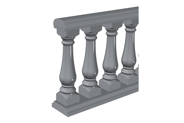 Балюстрада з не симетричних малих балясин. - ЛьвівМаркет Балюстрада з не симетричних малих балясин. - LvivMarket.net