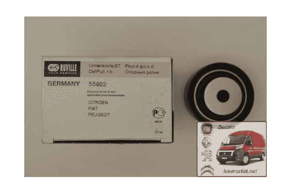 Ролик ГРМ Фиат Дукато / Fiat Ducato 244 (2002-2006) EVR55922,T42070, GE359.18,9400830319,9400830289,FE17064, FE26816, FE27377, 532 0196 10 - ЛьвівМаркет Ролик ГРМ Фиат Дукато / Fiat Ducato 244 (2002-2006) EVR55922,T42070, GE359.18,9400830319,9400830289,FE17064, FE26816, FE27377, 532 0196 10 - LvivMarket.net