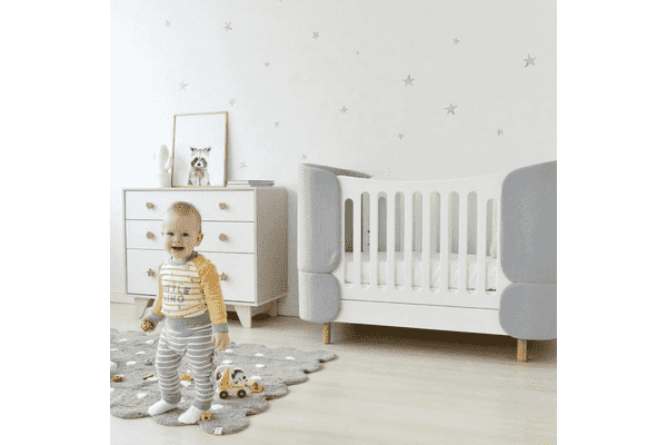 Ліжечко-трансформер Soft від " Мама вклала"-сіре (з матрацом) - ЛьвівМаркет Ліжечко-трансформер Soft від " Мама вклала"-сіре (з матрацом) - LvivMarket.net