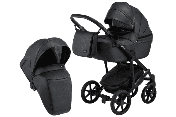 Візок 2 в 1 Bair Polo (Black) шкіра 100% (32) - ЛьвівМаркет Візок 2 в 1 Bair Polo (Black) шкіра 100% (32) - LvivMarket.net