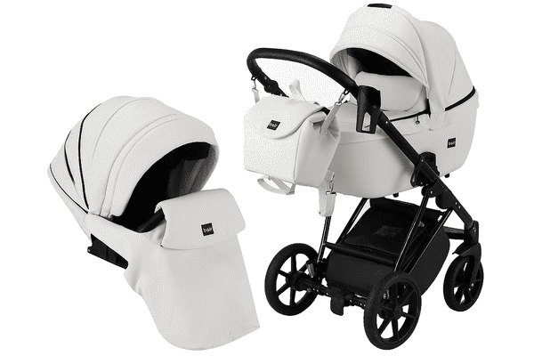 Візок 2 в 1 Bair Infinity шкіра 100% BI-2300-AMO white (білий) - ЛьвівМаркет Візок 2 в 1 Bair Infinity шкіра 100% BI-2300-AMO white (білий) - LvivMarket.net