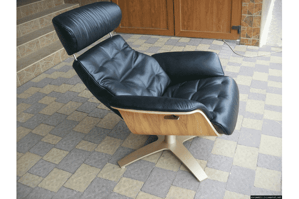 Нове шкіряне офісне крісло- релакс  (5557) - LvivMarket.net
