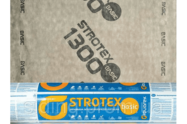 Strotex 1300 basic Стротекс. розмір 1,5 х 50 м (супердифузійна мембрана стротех strotex) Гідробарєр, Паробарєр - LvivMarket.net
