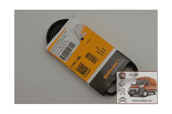 Ремень ручейковый 6 PK 1390 Fiat Scudo - ЛьвівМаркет Ремень ручейковый 6 PK 1390 Fiat Scudo - LvivMarket.net
