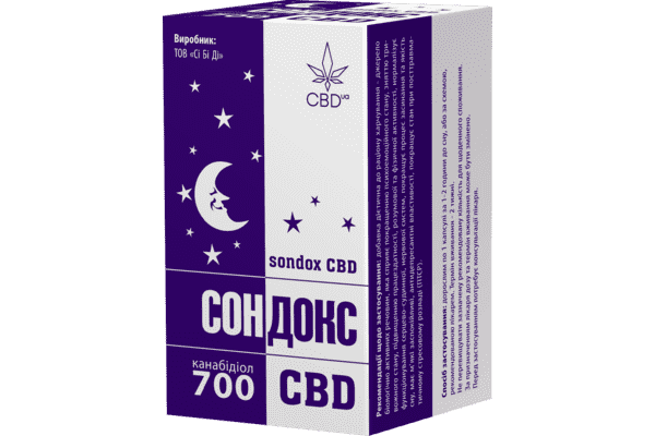 Сондокс CBD, капсули по 340 мг №14 - ЛьвівМаркет Сондокс CBD, капсули по 340 мг №14 - LvivMarket.net