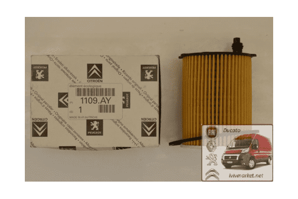 Масляный фильтр Fiat Scudo (2007-……) 1109AY - ЛьвівМаркет Масляный фильтр Fiat Scudo (2007-……) 1109AY - LvivMarket.net