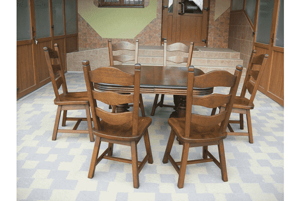 Стіл столовий, розкладний + 6 стільців (6250) - LvivMarket.net