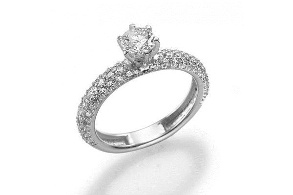 Перстень з нагоди заручин з діамантами - LvivMarket.net
