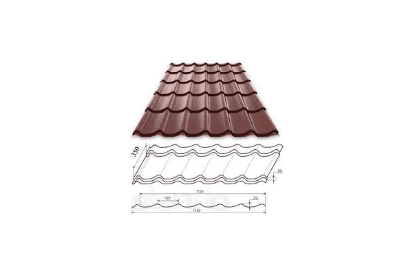 металочерепиця Шафір - ЛьвівМаркет металочерепиця Шафір - LvivMarket.net