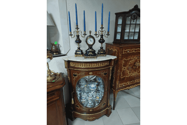 Камінний годинник з канделябрами Limoges (2879) - ЛьвівМаркет Камінний годинник з канделябрами Limoges (2879) - LvivMarket.net
