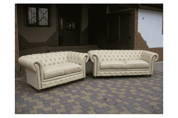 Шкіряний комплект мяких меблів в стилі CHESTERFIELD (2692) - LvivMarket.net
