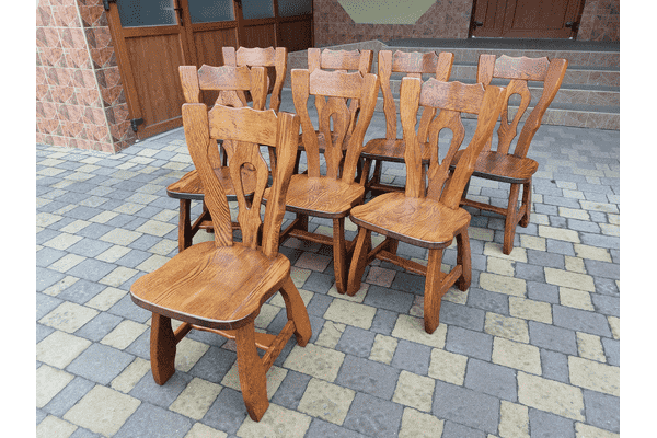 Комплект деревяних стільців (6416) - LvivMarket.net
