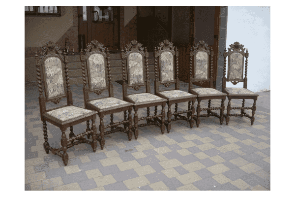 Комплект антикварних стільців (6 штук) - LvivMarket.net