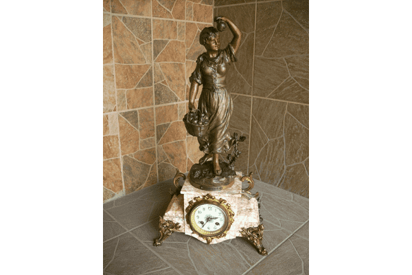 Годинник камінний (камінь,латунь) (5931) - ЛьвівМаркет Годинник камінний (камінь,латунь) (5931) - LvivMarket.net