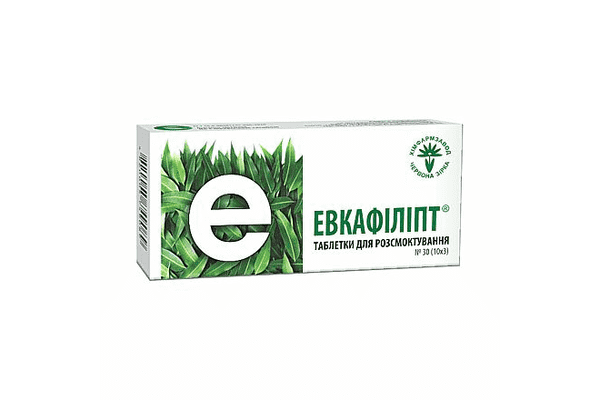 ЕВКАФІЛІПТ®, ТАБЛЕТКИ ДЛЯ РОЗСМОКТУВАННЯ ПО 800 МГ № 30 - ЛьвівМаркет ЕВКАФІЛІПТ®, ТАБЛЕТКИ ДЛЯ РОЗСМОКТУВАННЯ ПО 800 МГ № 30 - LvivMarket.net