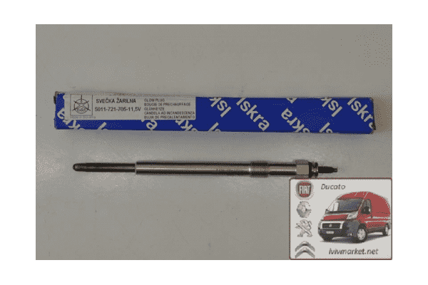 Свеча накаливания 11.5 V Пежо Боксер / Peugeot Boxer III / IV (2006-2014-.....) 2.2HDi, 596088, 5960G2, 11721705,9659279280, ISKRA 11721705 - ЛьвівМаркет Свеча накаливания 11.5 V Пежо Боксер / Peugeot Boxer III / IV (2006-2014-.....) 2.2HDi, 596088, 5960G2, 11721705,9659279280, ISKRA 11721705 - LvivMarket.net