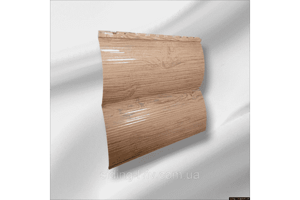 Блок хаус металевий золотий дуб 3Д - ЛьвівМаркет Блок хаус металевий золотий дуб 3Д - LvivMarket.net