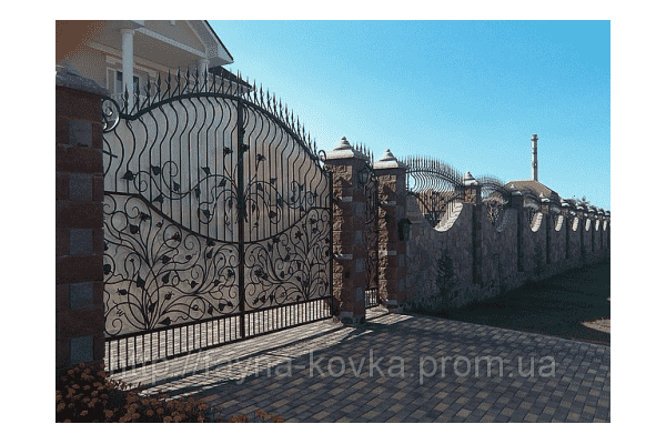 Ворота ковані з полікарбонатом 20800 - ЛьвівМаркет Ворота ковані з полікарбонатом 20800 - LvivMarket.net