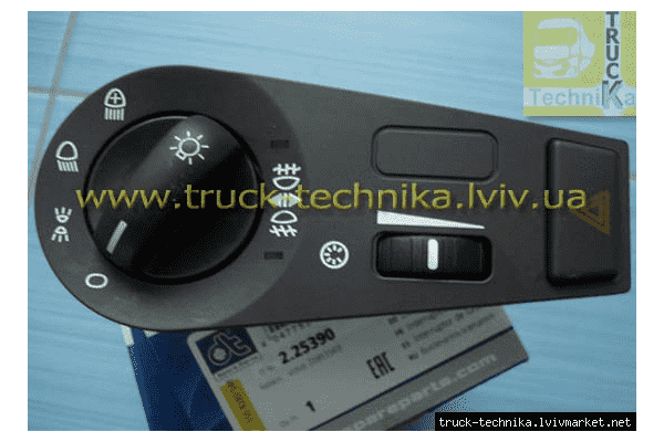 Перемикач світла фар VOLVO FH12/16 - ЛьвівМаркет Перемикач світла фар VOLVO FH12/16 - LvivMarket.net