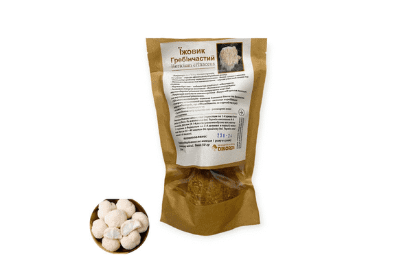 Їжовик гребінчастий. левова грива- нейромедіатор. 50 г - ЛьвівМаркет Їжовик гребінчастий. левова грива- нейромедіатор. 50 г - LvivMarket.net