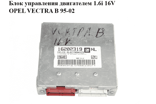 Блок управления двигателем 1.6i 16V  OPEL VECTRA B 95-02 (ОПЕЛЬ ВЕКТРА Б) (16202319) - LvivMarket.net