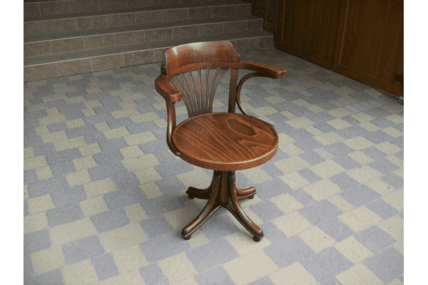 Деревяний круглий стілець (6046) - LvivMarket.net