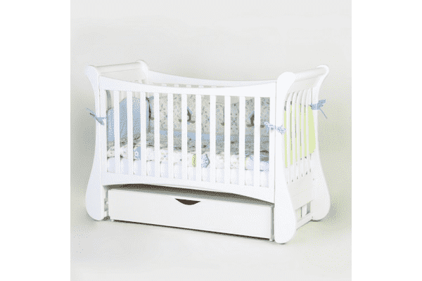 Ліжечко Верес Соня ЛД-20 біле, маятник з шухлядою - ЛьвівМаркет Ліжечко Верес Соня ЛД-20 біле, маятник з шухлядою - LvivMarket.net