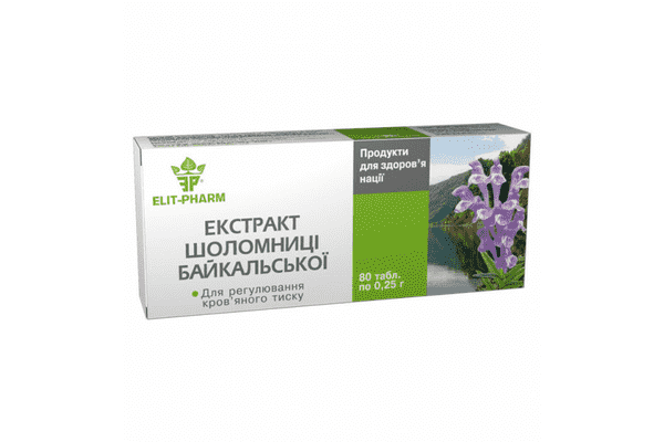 Екстракт шоломниці байкальської №80 Elit-pharm - ЛьвівМаркет Екстракт шоломниці байкальської №80 Elit-pharm - LvivMarket.net