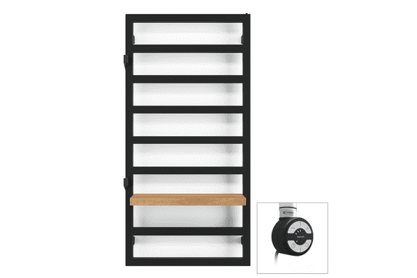Рушникосушка електрична Terma GRID 990x500 Black mat, тен MOA - ЛьвівМаркет Рушникосушка електрична Terma GRID 990x500 Black mat, тен MOA - LvivMarket.net