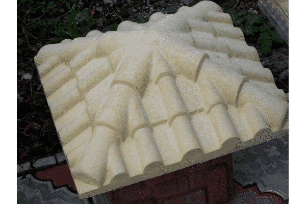 Бетонний дашок ЧЕРЕПИЦЯ 55х55 - ЛьвівМаркет Бетонний дашок ЧЕРЕПИЦЯ 55х55 - LvivMarket.net