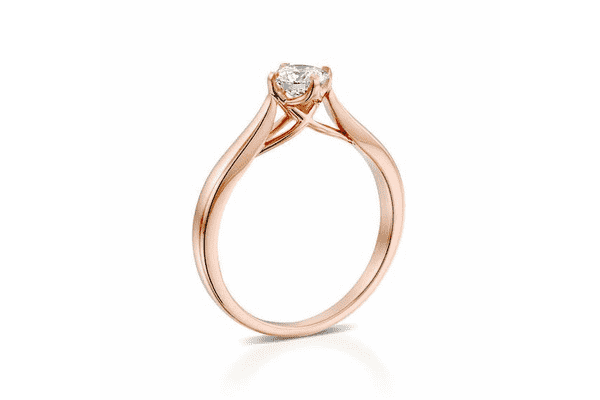 Колечко на заручини з червоного золота - ЛьвівМаркет Колечко на заручини з червоного золота - LvivMarket.net