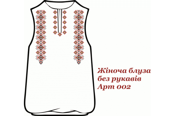 Заготовки під вишивку блузок без рукавів - LvivMarket.net