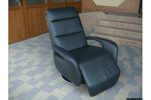 Нове шкіряне крісло-реклайнер (4417). ДНІПРО - LvivMarket.net